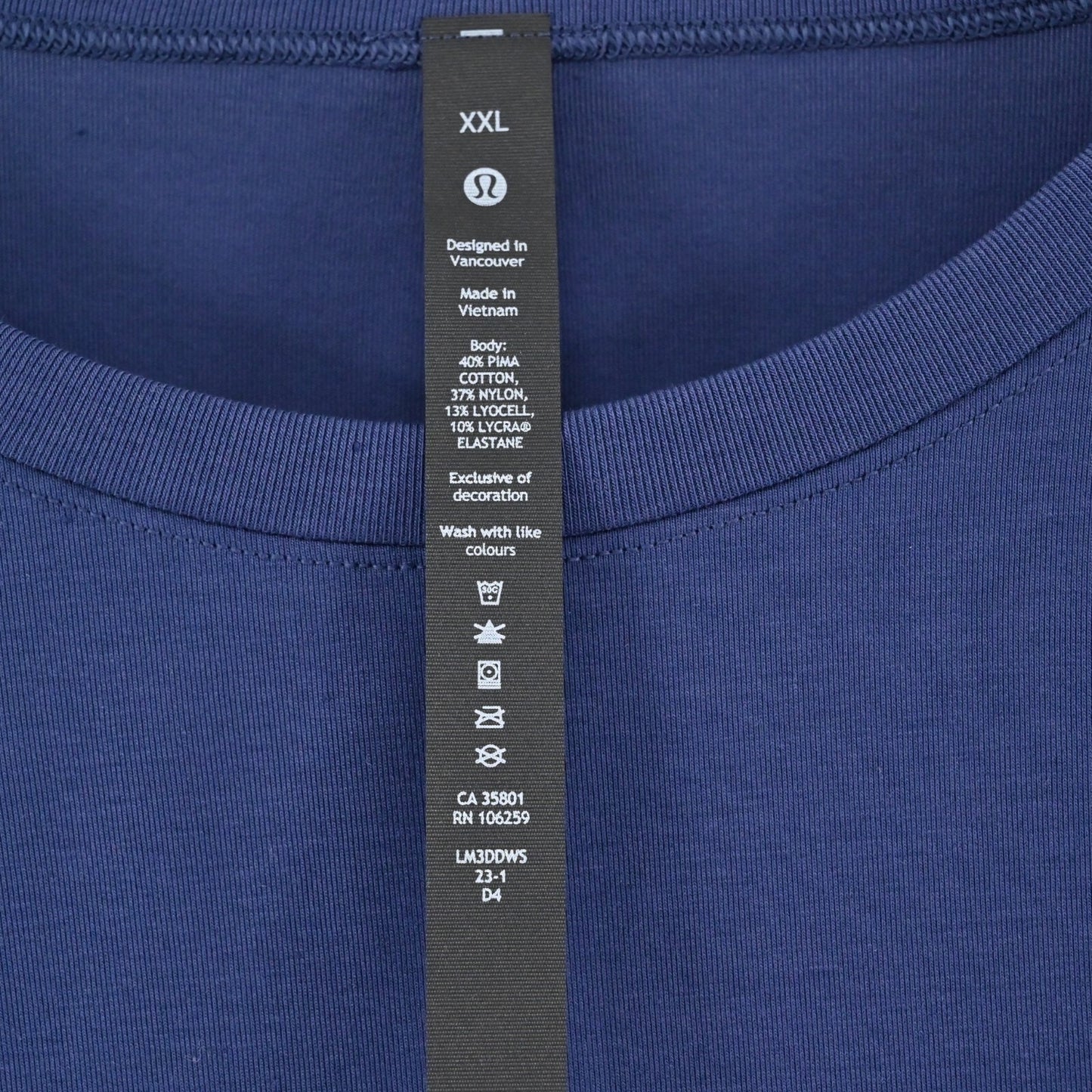 LULULEMON Shirt Mens Size XXL The Fundamental Pocket T Relaxed Fit Top Blue