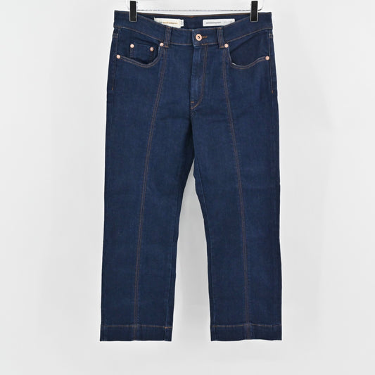 Anthropologie Jeans Womens Size 28 Pilcro Crop Denim Center Seam Boho Festival