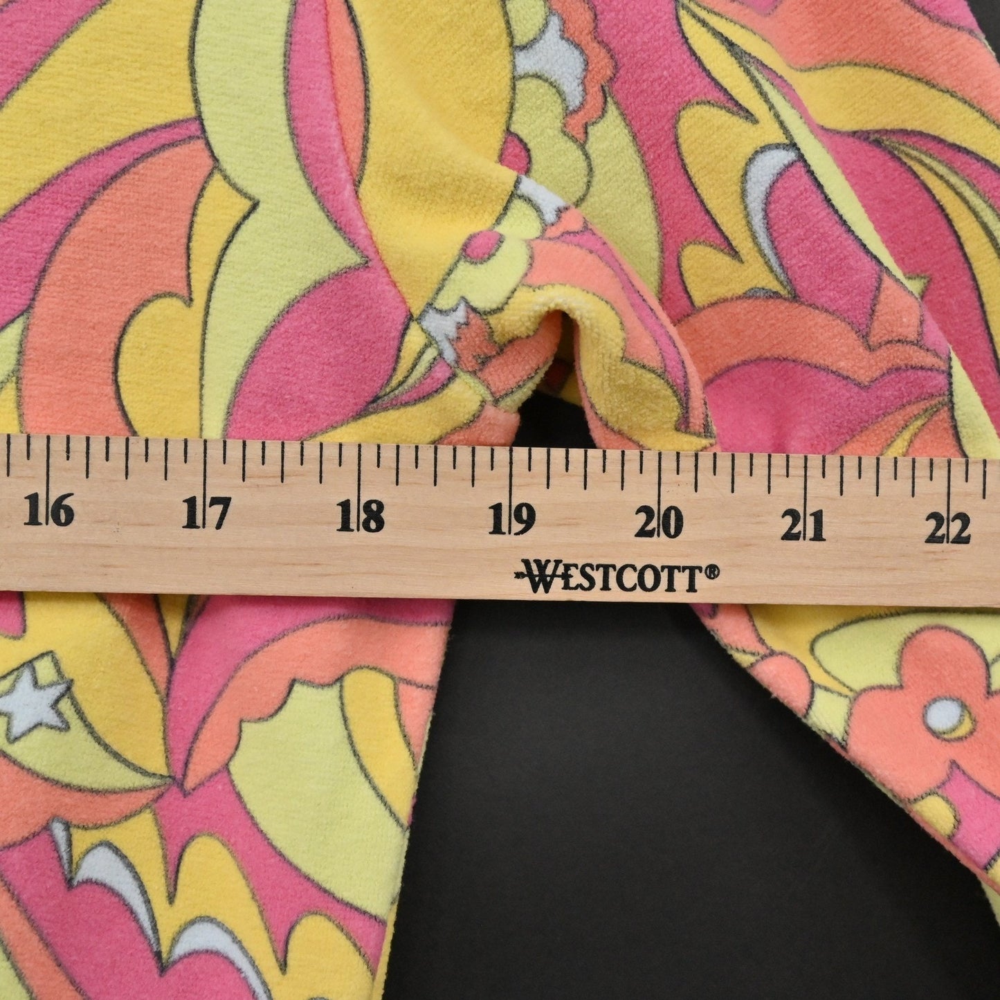 Frankies Bikinis Womens Cheri Terry Cardigan Size S Psychedelic Print Cropped