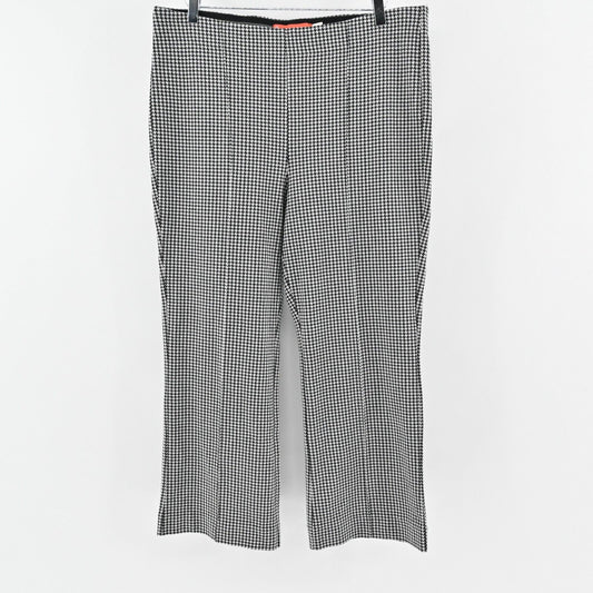 ANTHROPOLOGIE Pants Womens Size XL Cartonnier Wide Leg Crop Pull On Houndstooth
