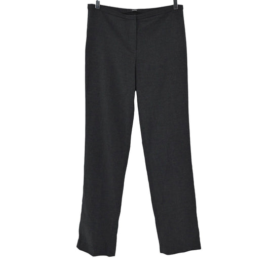 TAHARI Pants Womens Sz 6 Terry Straight Leg Classic Trousers in Black Grey Haze