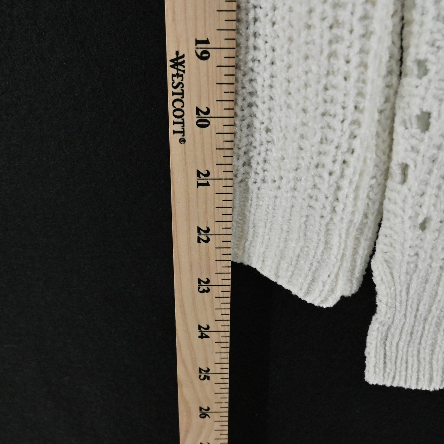 Anthropolgoie MOTH Womens Off The Shoulder Chenille Sweater Size XS Cream Boho