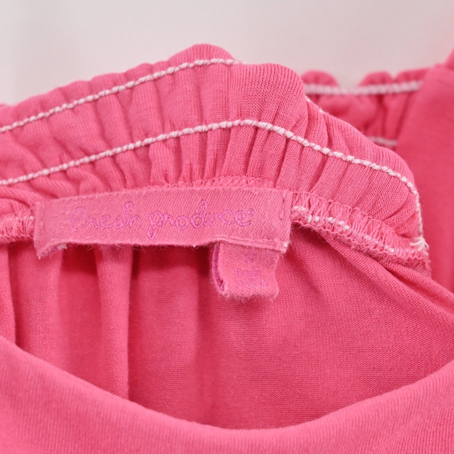 Fresh Produce Pink Ikat Maxi Dress Size S Babydoll Tank Smocked Stretch Beach