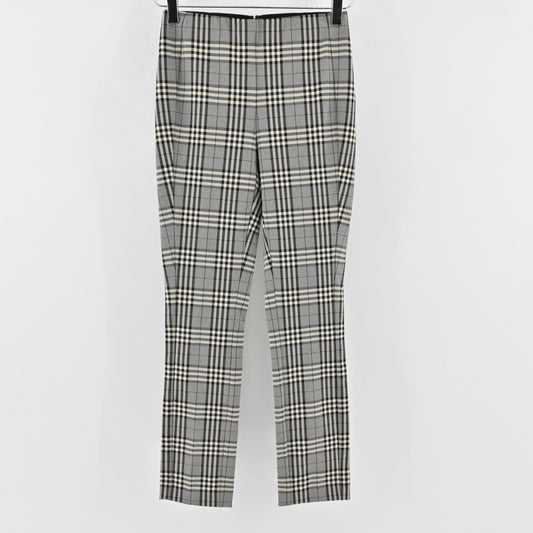 Rag Bone Womens Simone Skinny Pant Size 0 Gray Plaid Preppy Academia Stretch