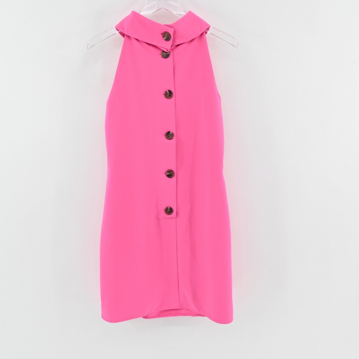 Sail to Sable Pink Cowl Neck Shift Dress Size M Sleeveless Party Cocktail Event