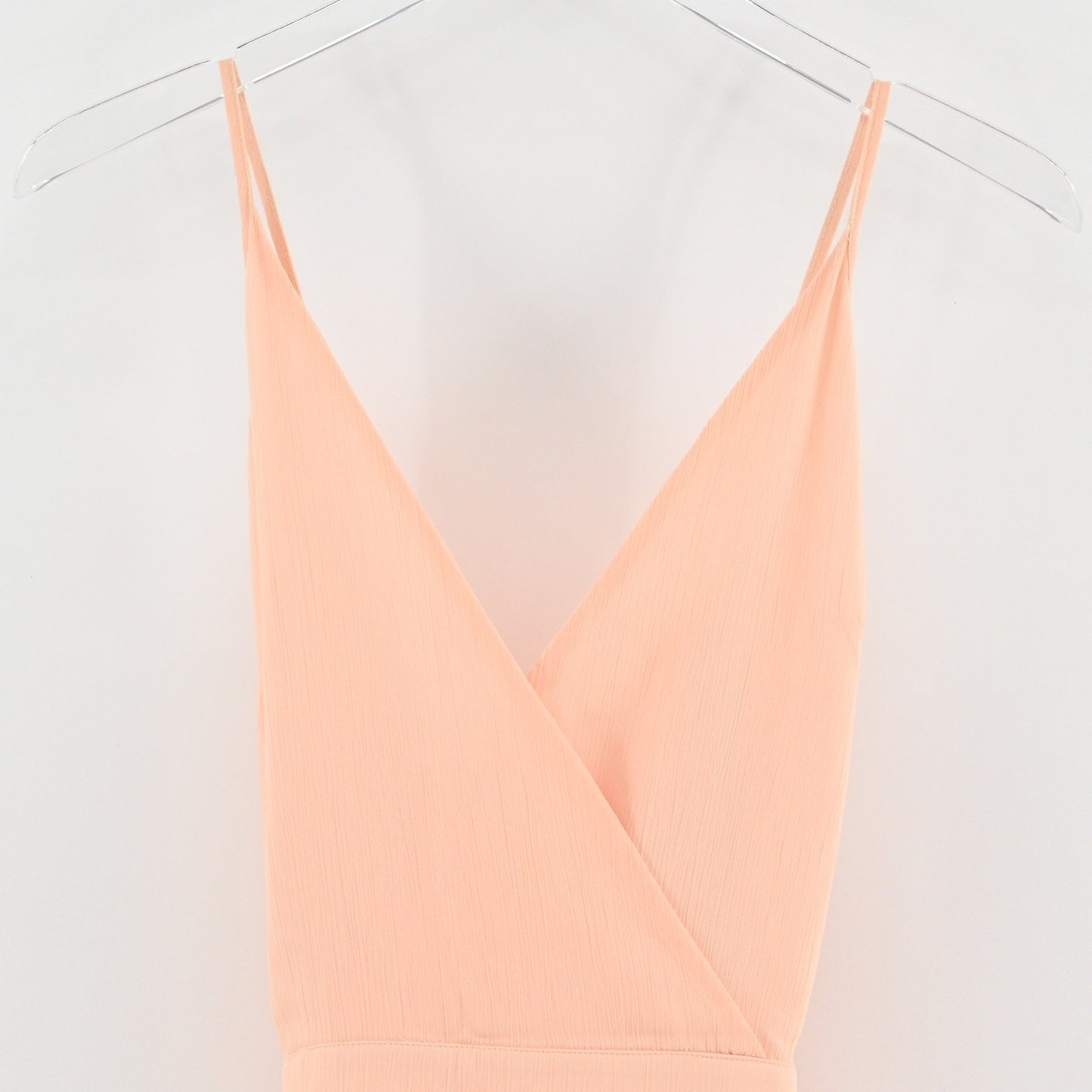 Lovers Friends Soulmate Faux Wrap Mini Dress Size XS Peach Lace Ethereal Revolve