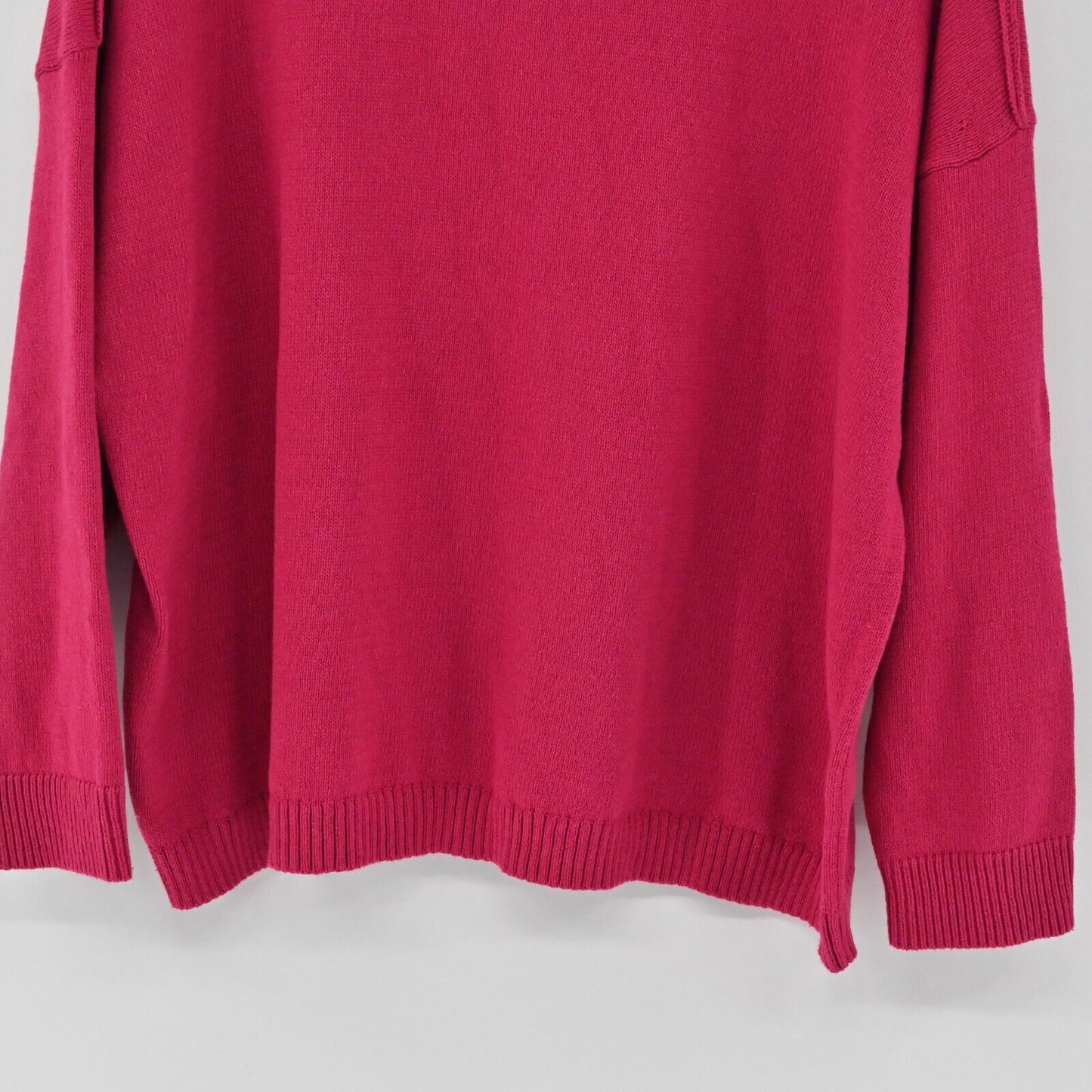 J JILL Sweater Womens Size XL Relaxed Easygoing Knit Orchid Flower Pink Pullover