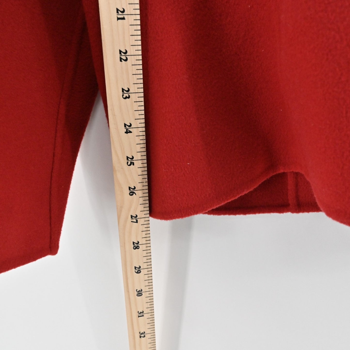 LINDA ALLARD ELLEN TRACY Womens Wool Jacket Size XXL Red Button Front Classic
