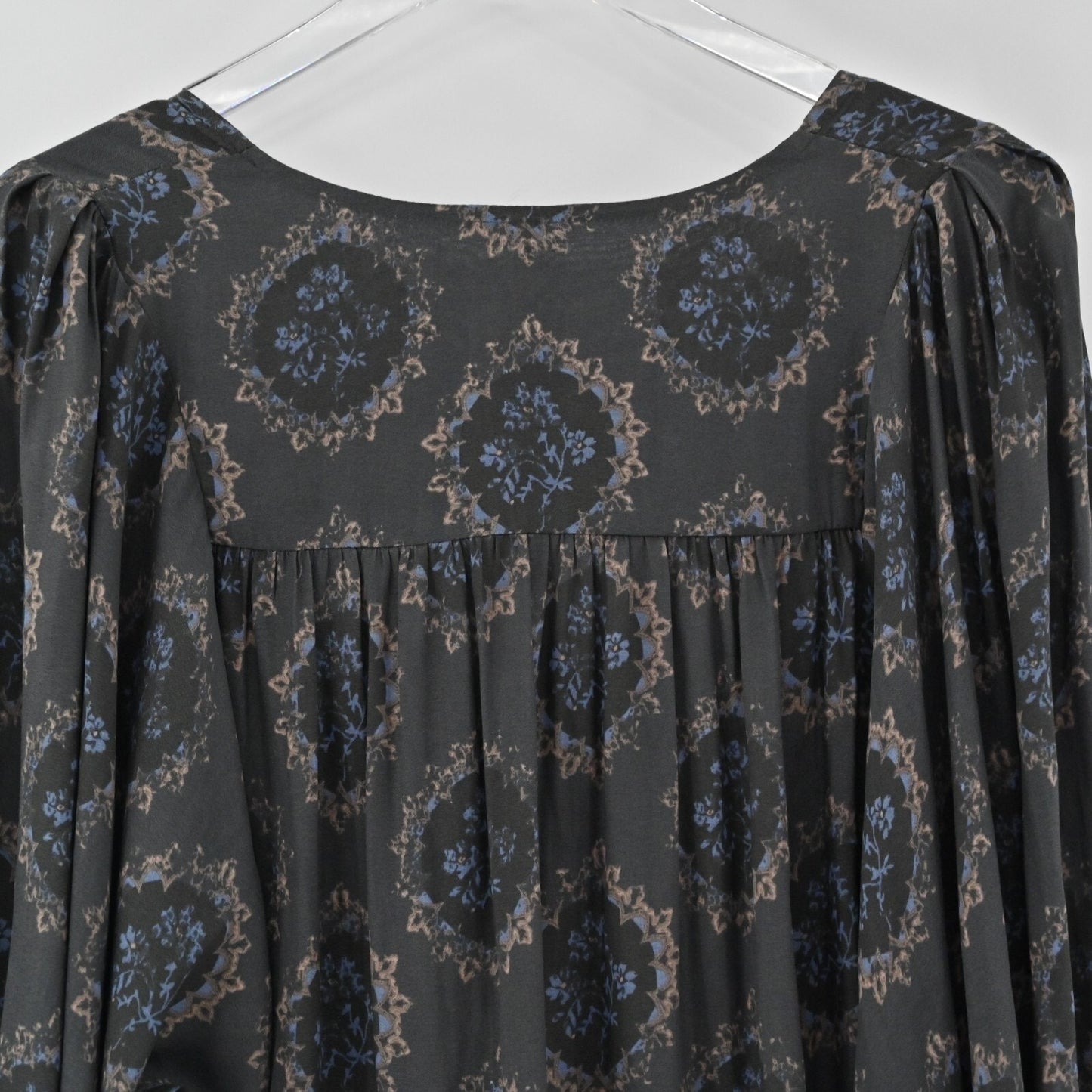 FREE PEOPLE Womens Cowling Around Top Size S Midnight Romantic Bohemian Hippie