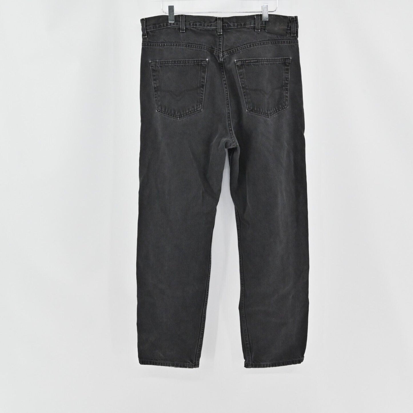 Vtg HARLEY DAVIDSON Jeans Mens Size 38/32 Black Relaxed Fit Genuine MotorClothes