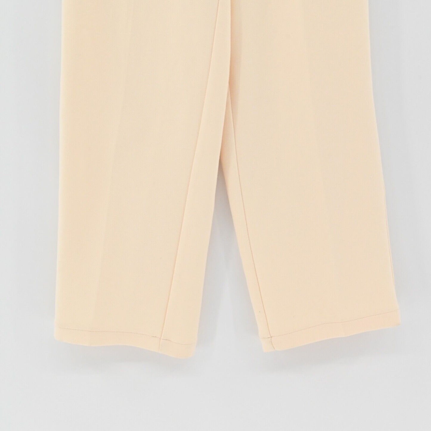ZARA Pants Womens Sz XS Ivory High Rise Straight Leg Minimalist Dress Career NEW