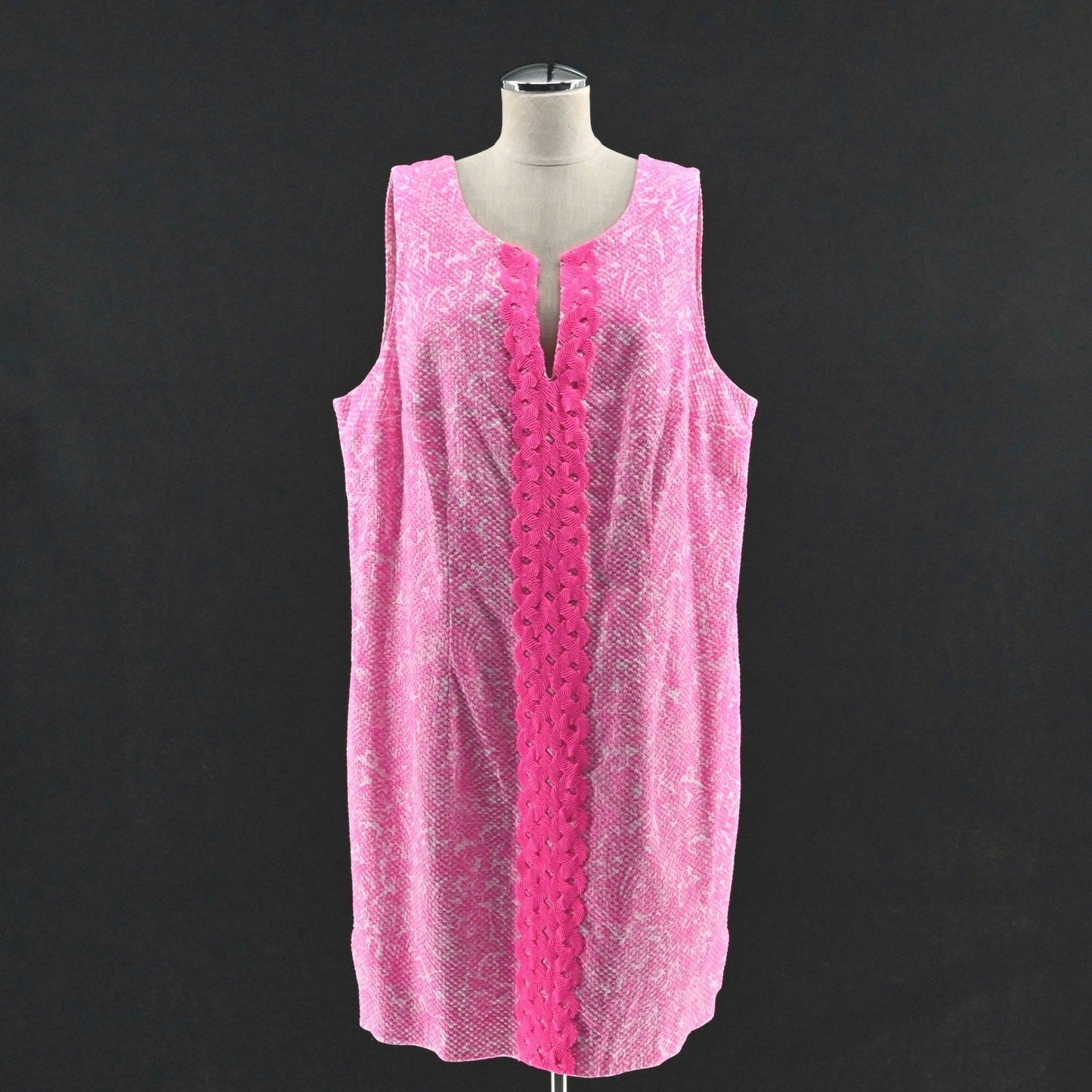 Lilly Pulitzer for Target See Ya Later Dress Size 22W Pink White Sleeveless Bold