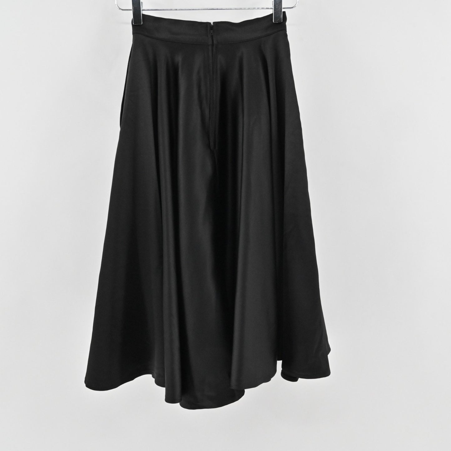 Vixen By Micheline Pitt Black Swing Skirt Size XS Satin Retro Classic Pinup Girl