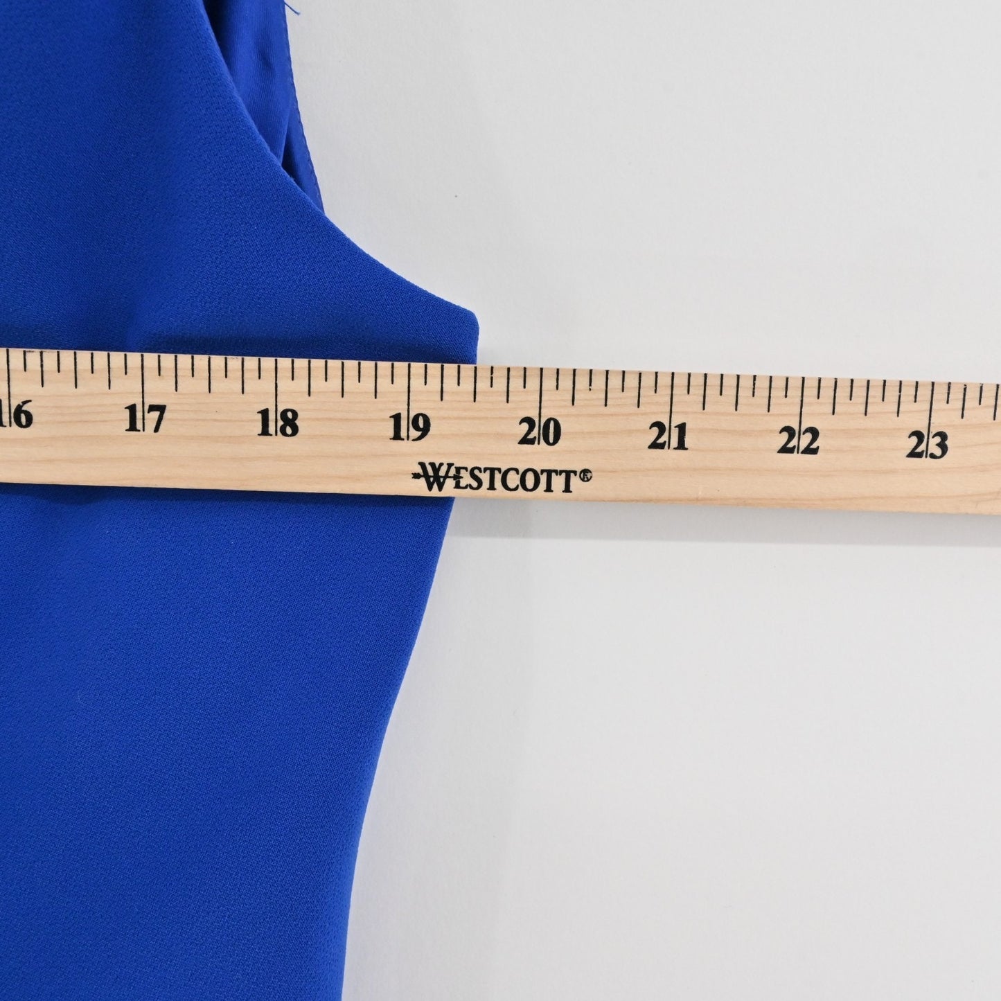 THEIA Blue Cowl Neck Sheath Dress Size 10 Sleeveless Stretch Classic Office