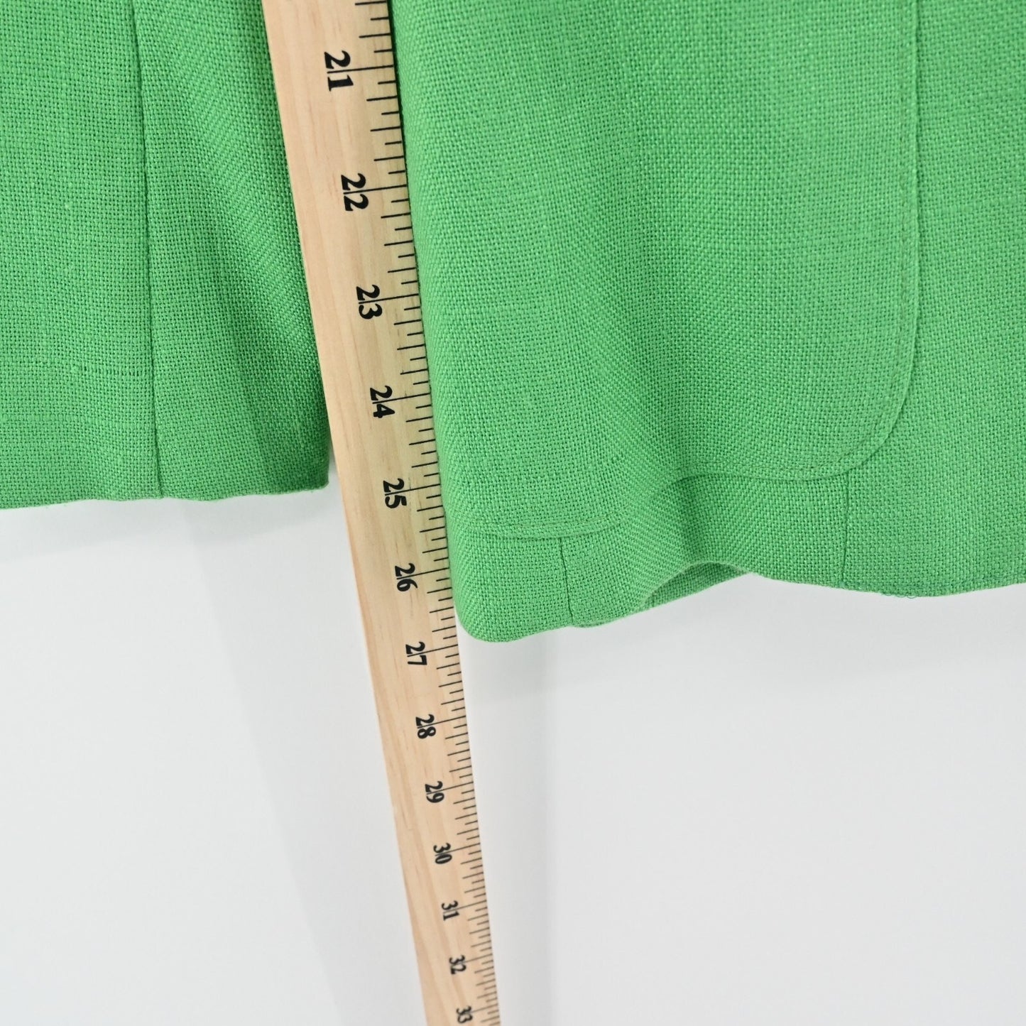 Vtg EVAN PICONE Blazer Womens Size 6 Green Single Breasted Front Pocket Jacket