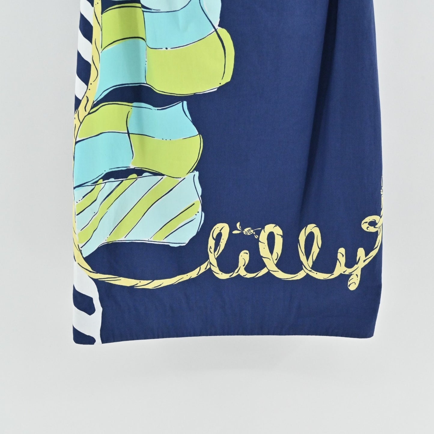 Lilly Pulitzer Navy Sullivan You're Flagged Nautical Shift Dress Size XS Coastal