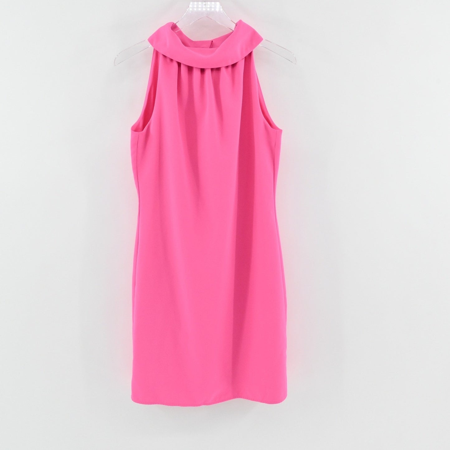 Sail to Sable Pink Cowl Neck Shift Dress Size M Sleeveless Party Cocktail Event
