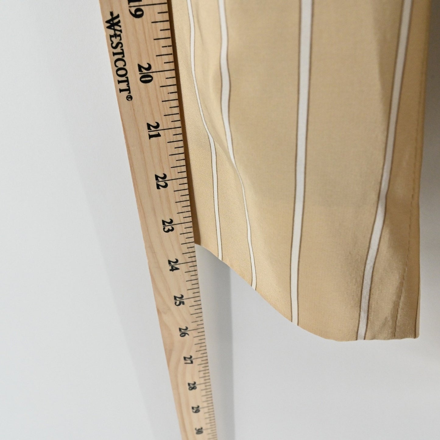 Linda Allard Ellen Tracy Womens Silk Blazer Size 2 Striped Tan Long Line Career