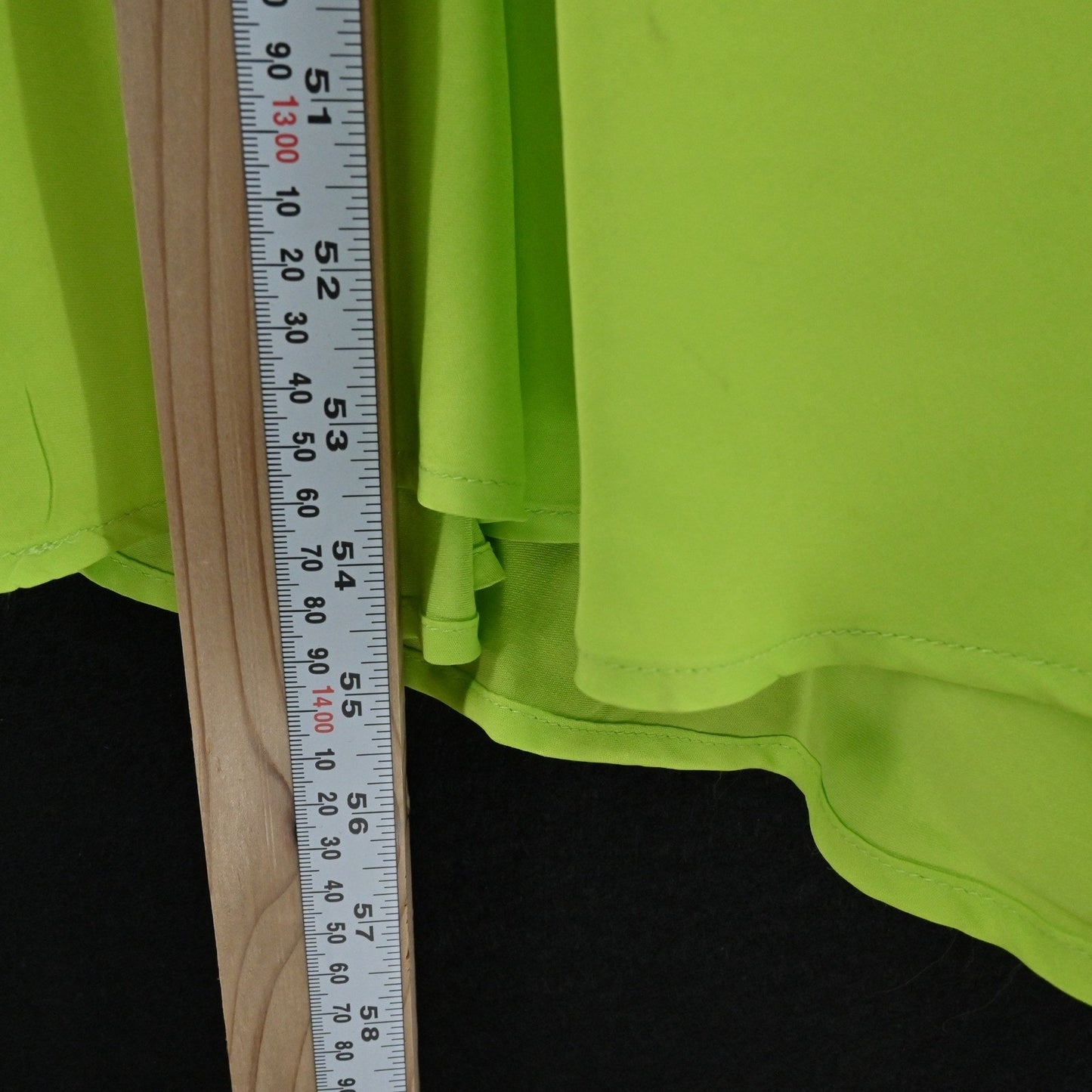 FARM Rio Lime Green Midi Dress Size 1X Cut Out Detail Long Sleeve Dopamine Boho