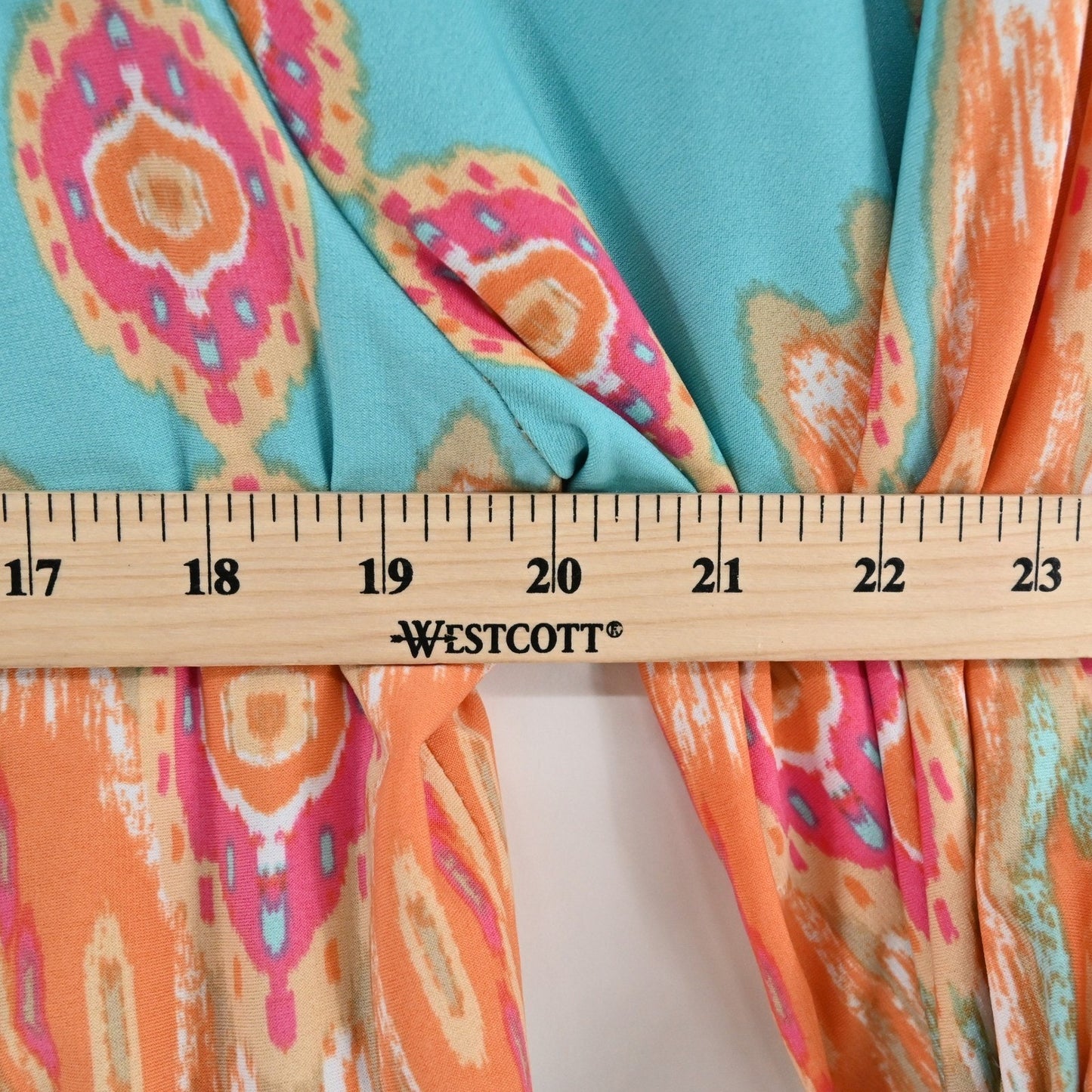 Boston Proper Blouson Dress Size 6 Colorful Ikat Off The Shoulder Boho Vibrant