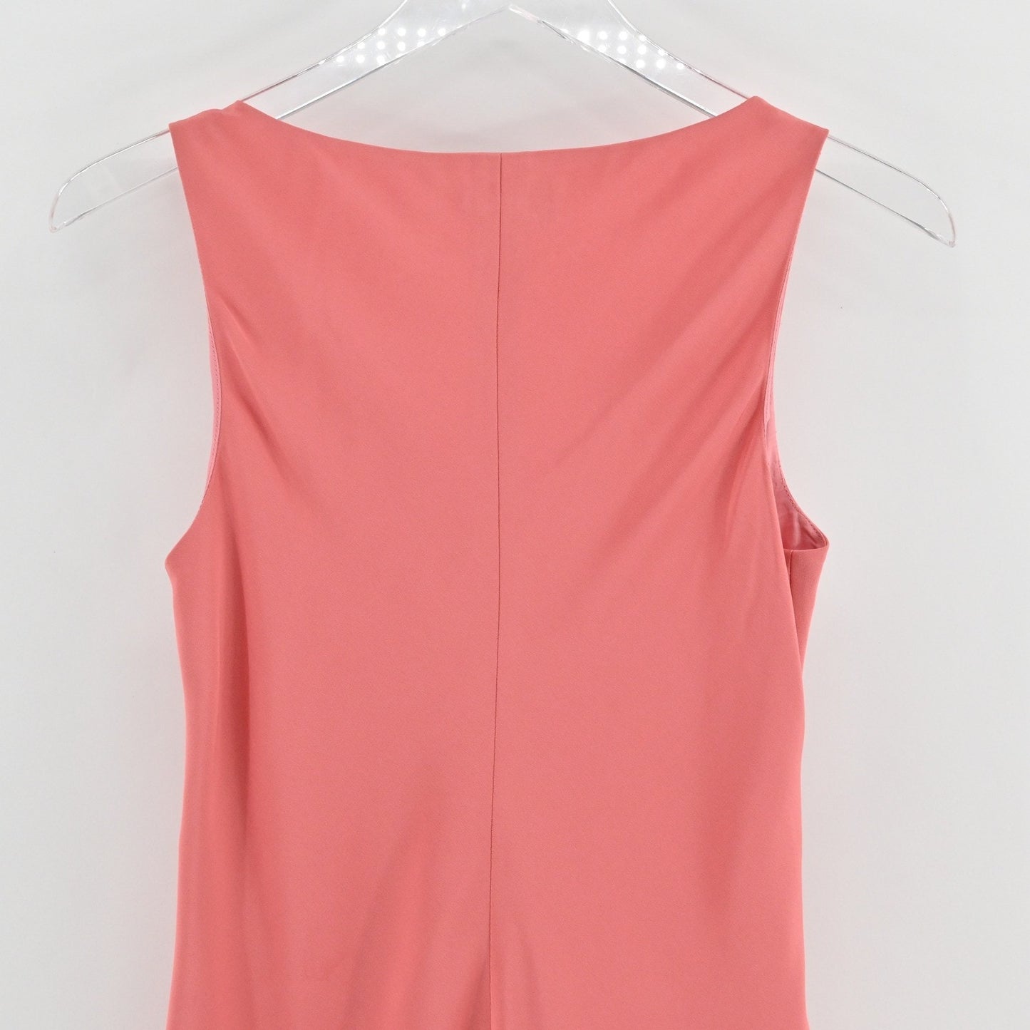 Vtg Ann Taylor Silk Slip Dress Sz 6 Petite Coral Pink Romantic Sleeveless Lined