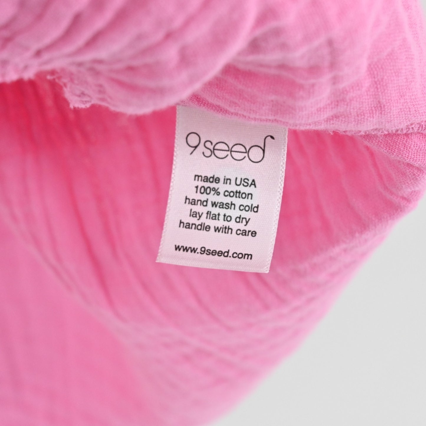 9 Seed Resort El Matador Dress Size S Pink Tiered Cotton Gauze Ruffled Romantic