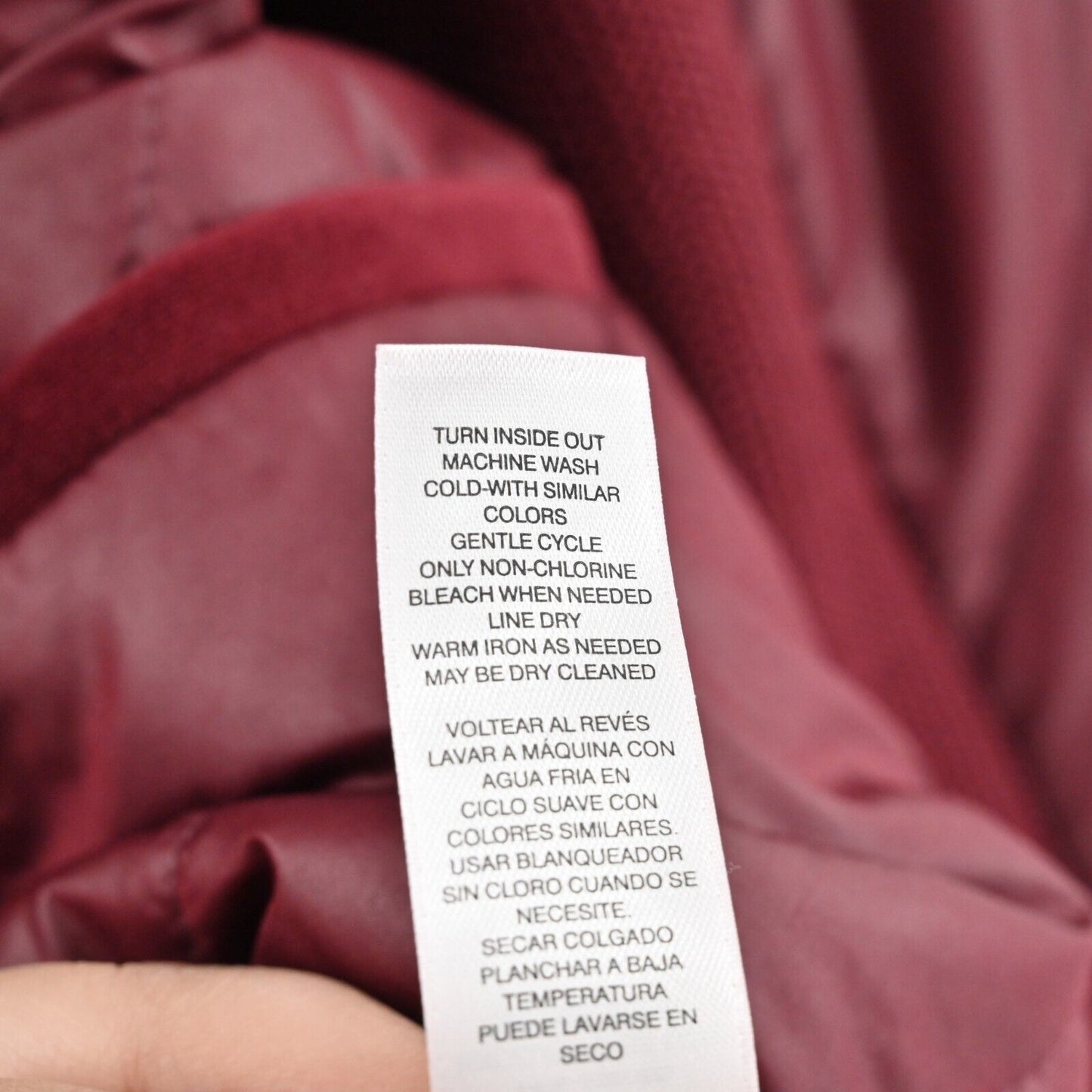 CHICOS Jacket Womens Size M Zenergy Red Maple Velvet Trim Embroidered Zip Front