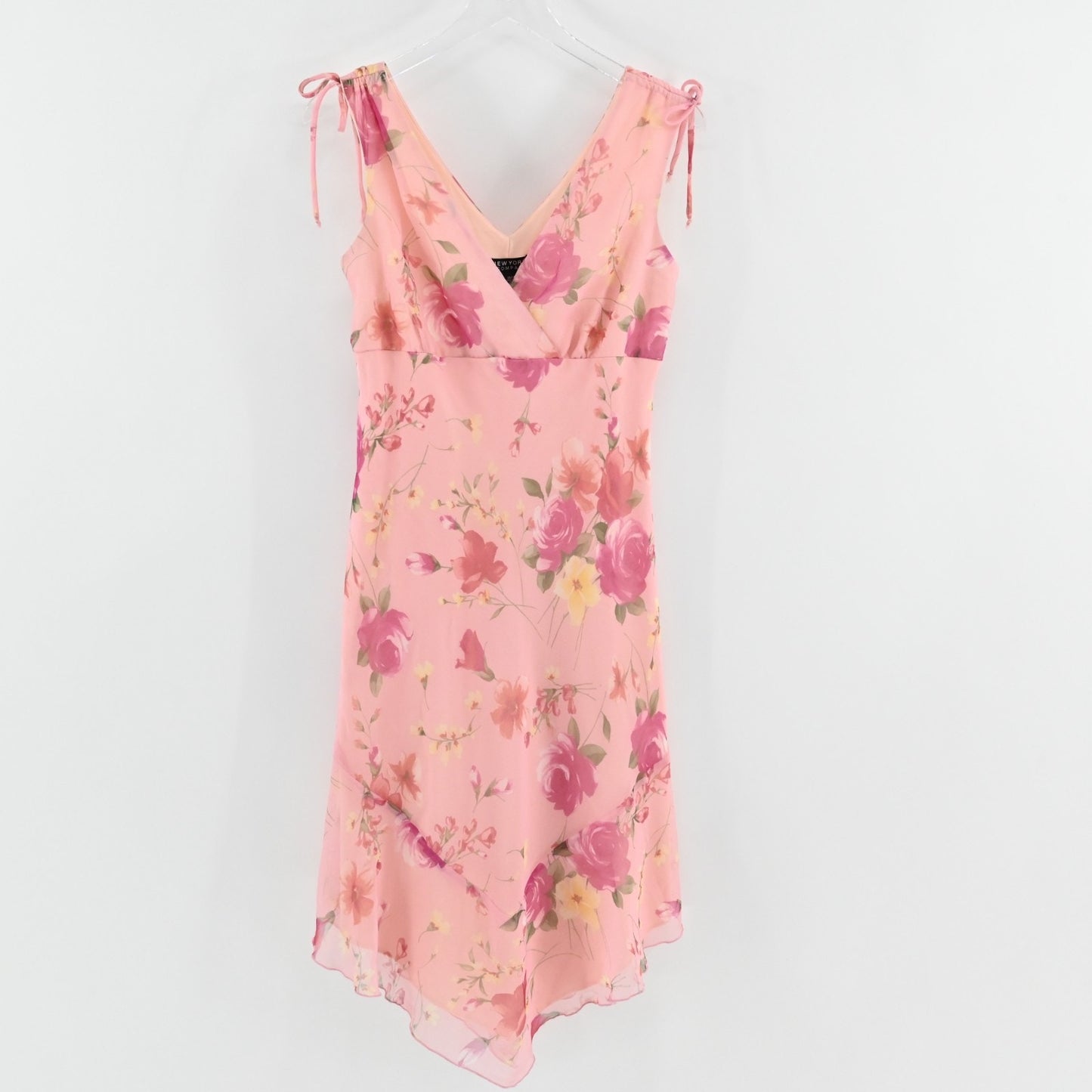 Vtg Y2k Floral Babydoll Dress Size 6 Fairy Romantic Garden Party Slip Sleeveless