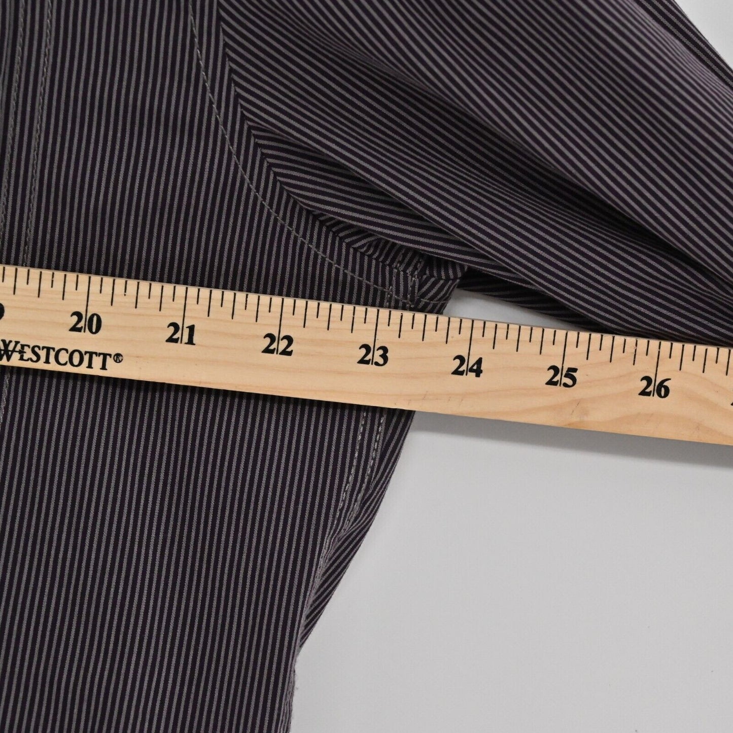 7 DIAMONDS Shirt Mens Sz XL Casual Stripe Long Sleeve Button Down Front Pockets