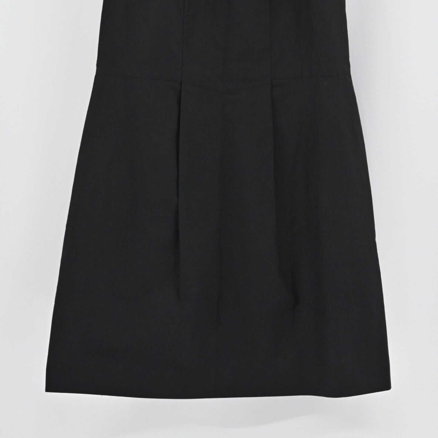 EVERLANE Black Dress Size XS Pleated Mini Sleeveless Cotton Retro Capsule Office