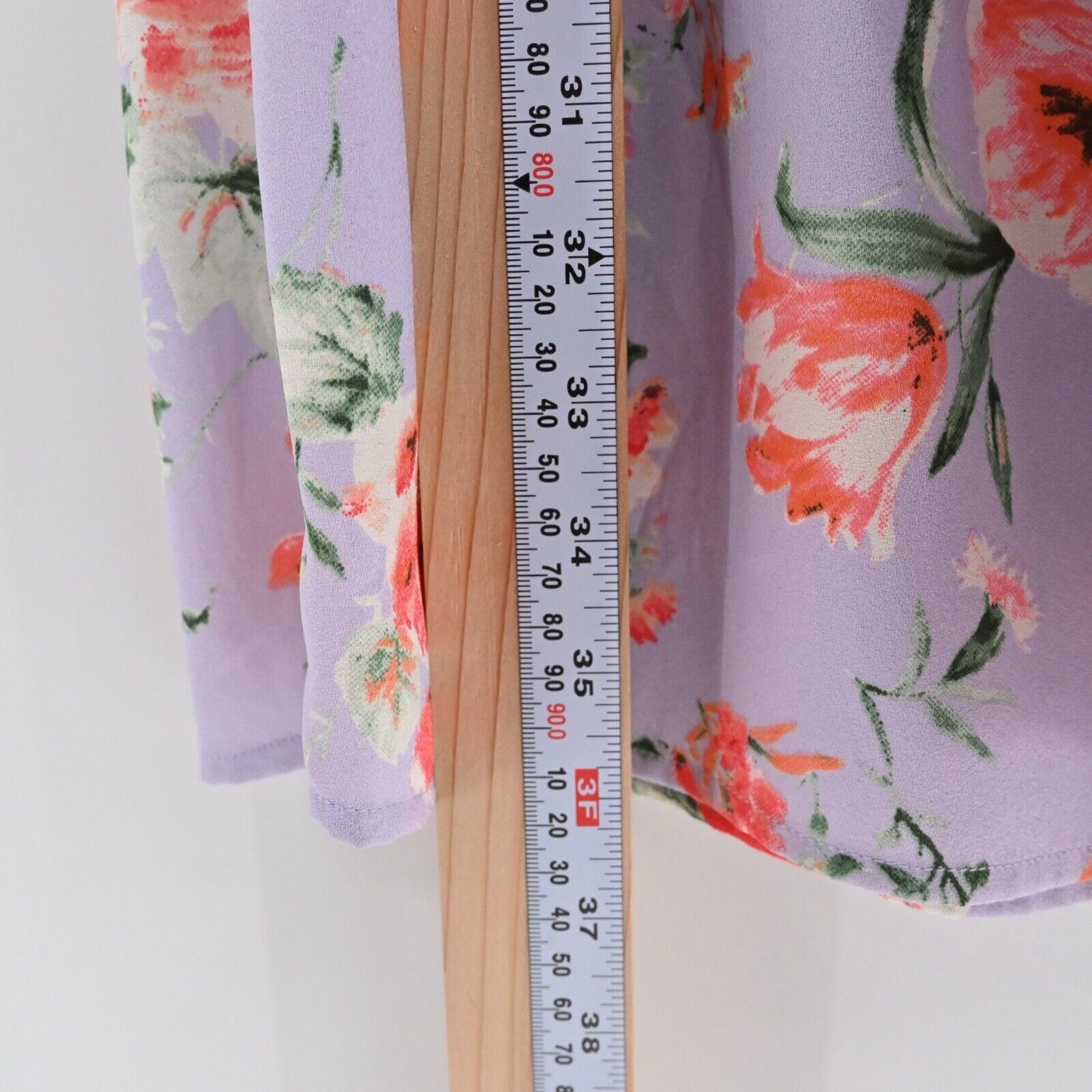 TOLANI Collection Dress Sz S Lavender Floral Balloon Sleeve Ruffle Peasant Bloom