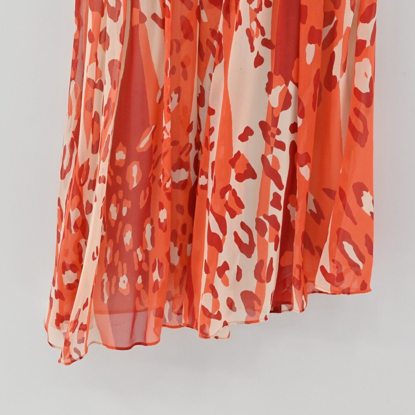 CYNTHIA STEFFE Dress Womens Sz 4 Silk One Shoulder Burnt Orange Printed Mini NEW