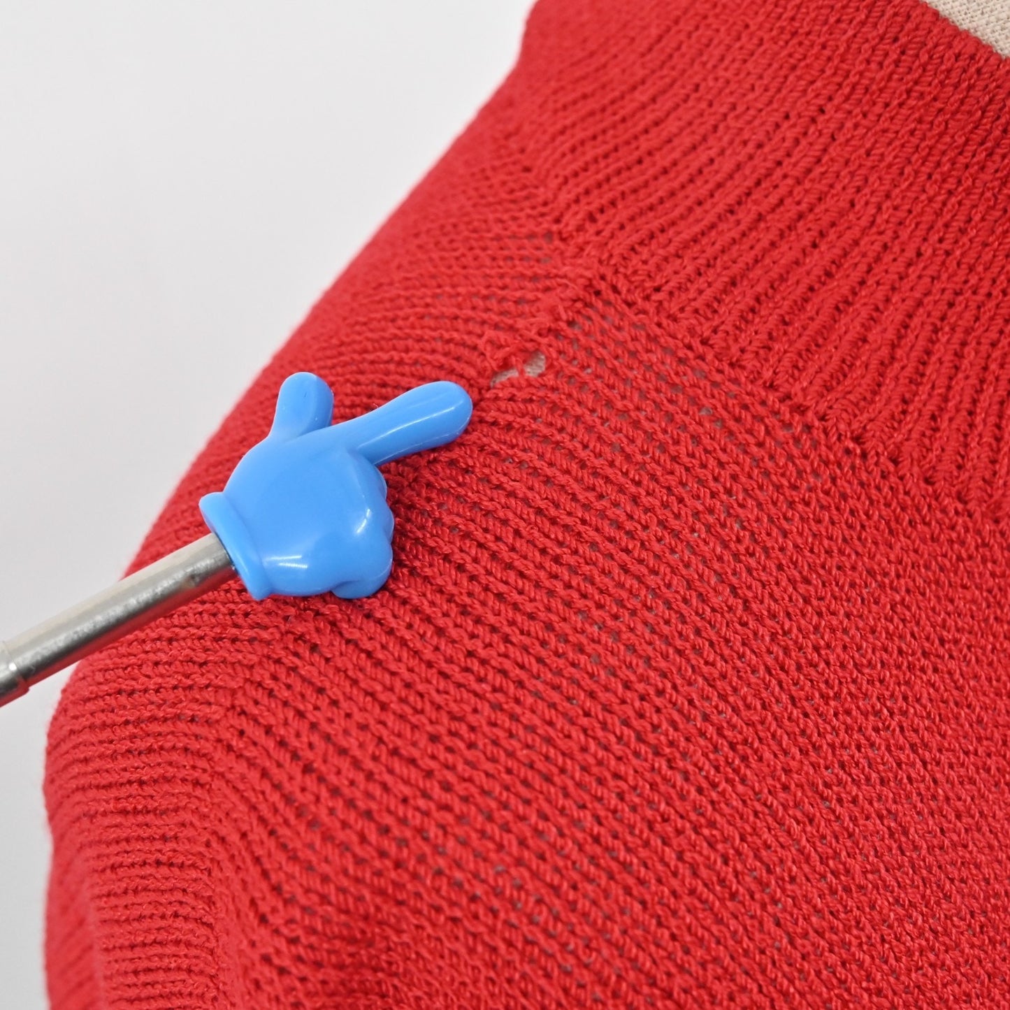 Vtg 80s ST JOHN Dress Size 8 Santana Knit Colorblock Red Black Mock Neck Shift