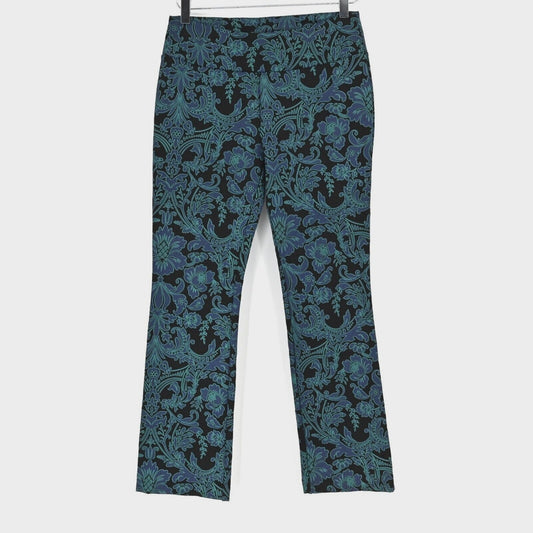 SOFT SURROUNDINGS Womens Paisley Pants Sz PXS Floral Straight Leg Ponte Stretch