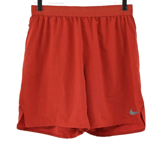 NIKE Shorts Mens Size M Red 7 Inch Dri Fit Flex Stride Elastic Waist Pockets Run