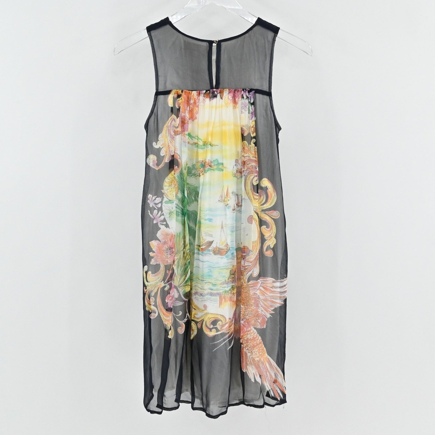 Anthropologie Varese Silk Dress Size 2 Floral Lined Sleeveless Moulinette Soeurs