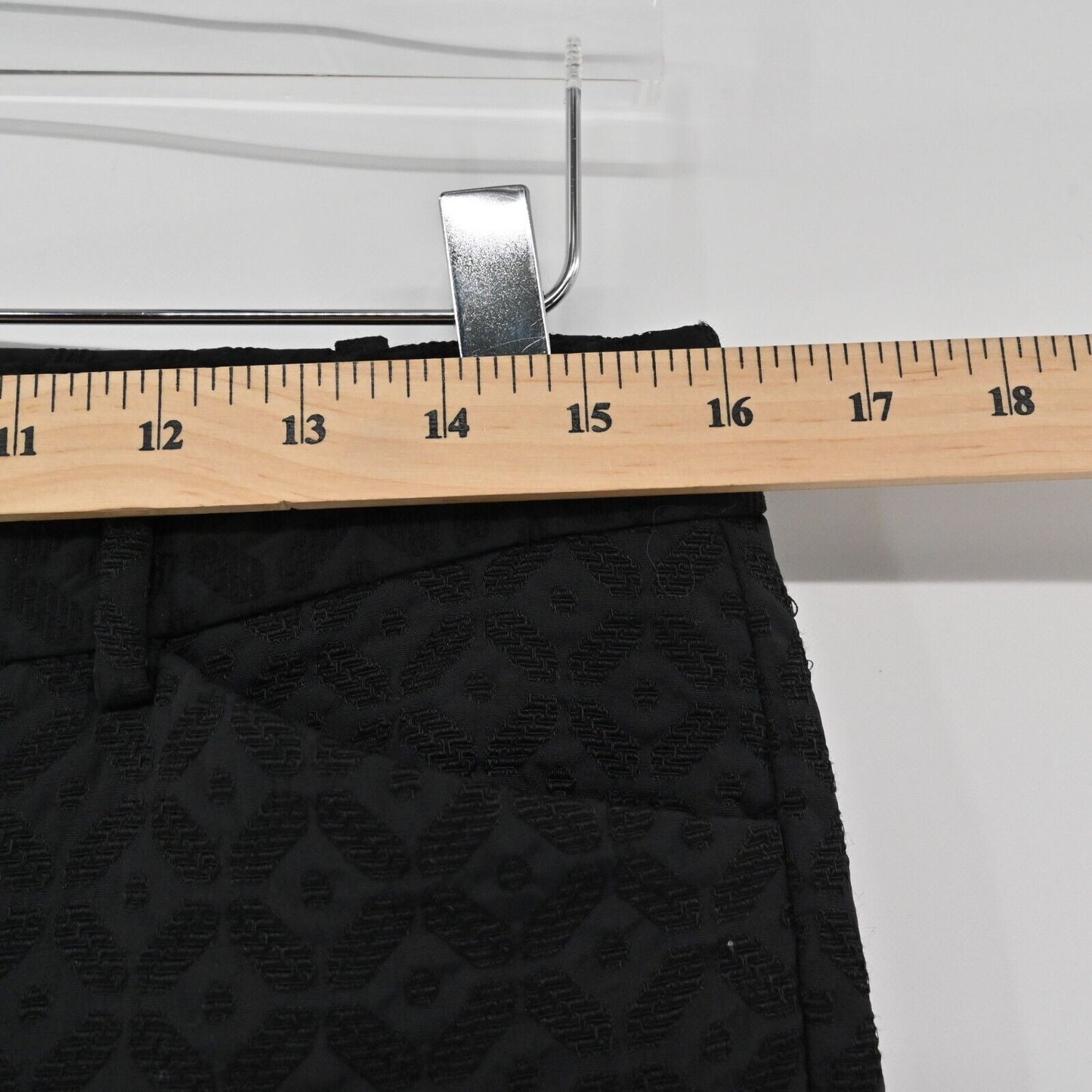 THEORY Pants Womens Sz 6 Izelle Charismatic Jacquard Dress Pants Black Straight