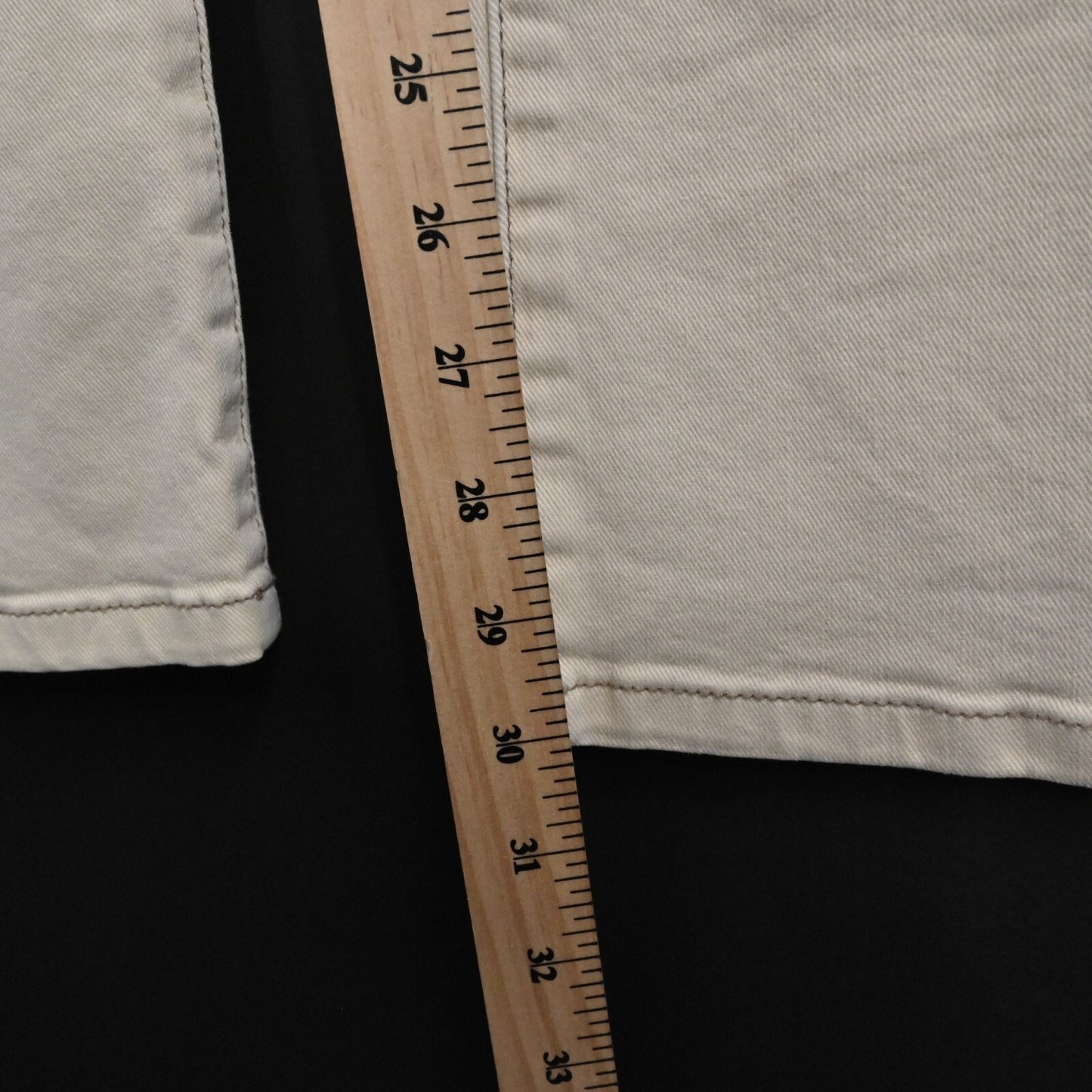 ANTHROPOLOGIE Jeans Womens Size 27 Pilcro The Icon Flare High Rise Ivory Denim