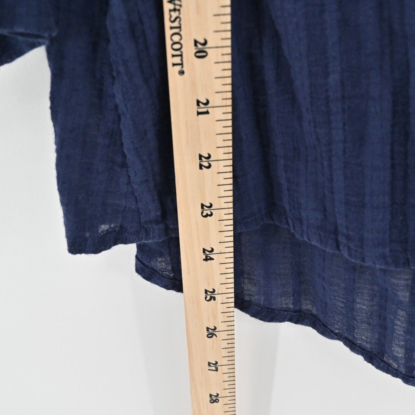 LILLY PULITZER Top Womens Size XS Nalani True Navy Swing Tunic Cotton Blouse