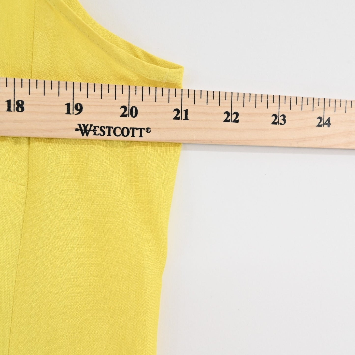 LOUIS FERAUD Womens Silk Top Size XL Yellow Sleeveless Casual Neck Detail Blouse
