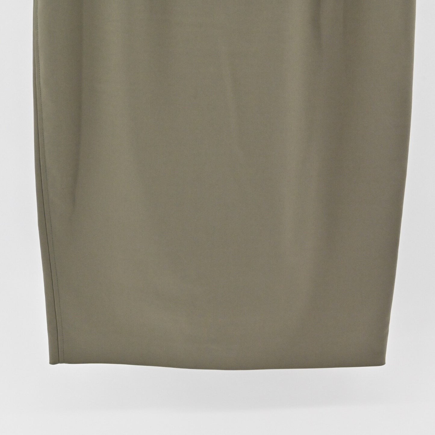 LES COPAINS Green Skirt Size 48 Olive Cotton Stretch Knee Length Pencil Luxury
