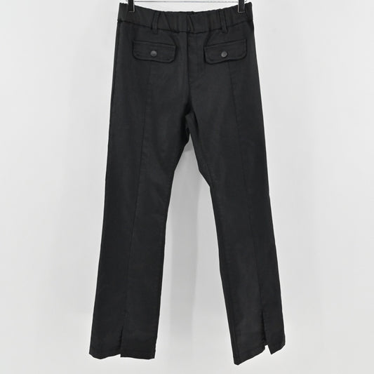 Bevy Flog Womens Adele Black Pants Size 30 Slit Flare Ankle Pull On Casual
