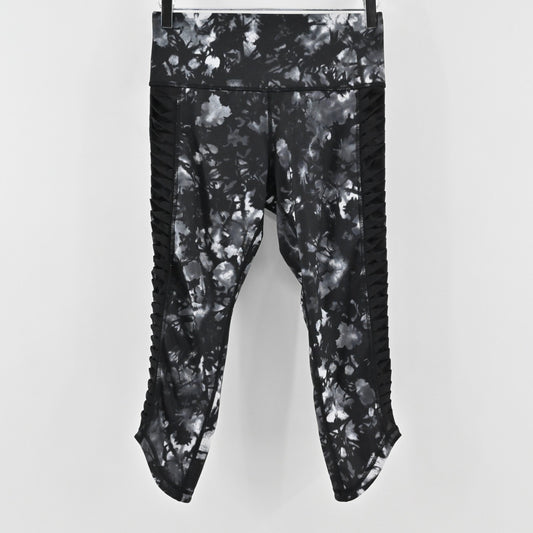 Lululemon Womens Sunshine Salutation Crop Leggings Size 8 Luxtreme Dusk Dye