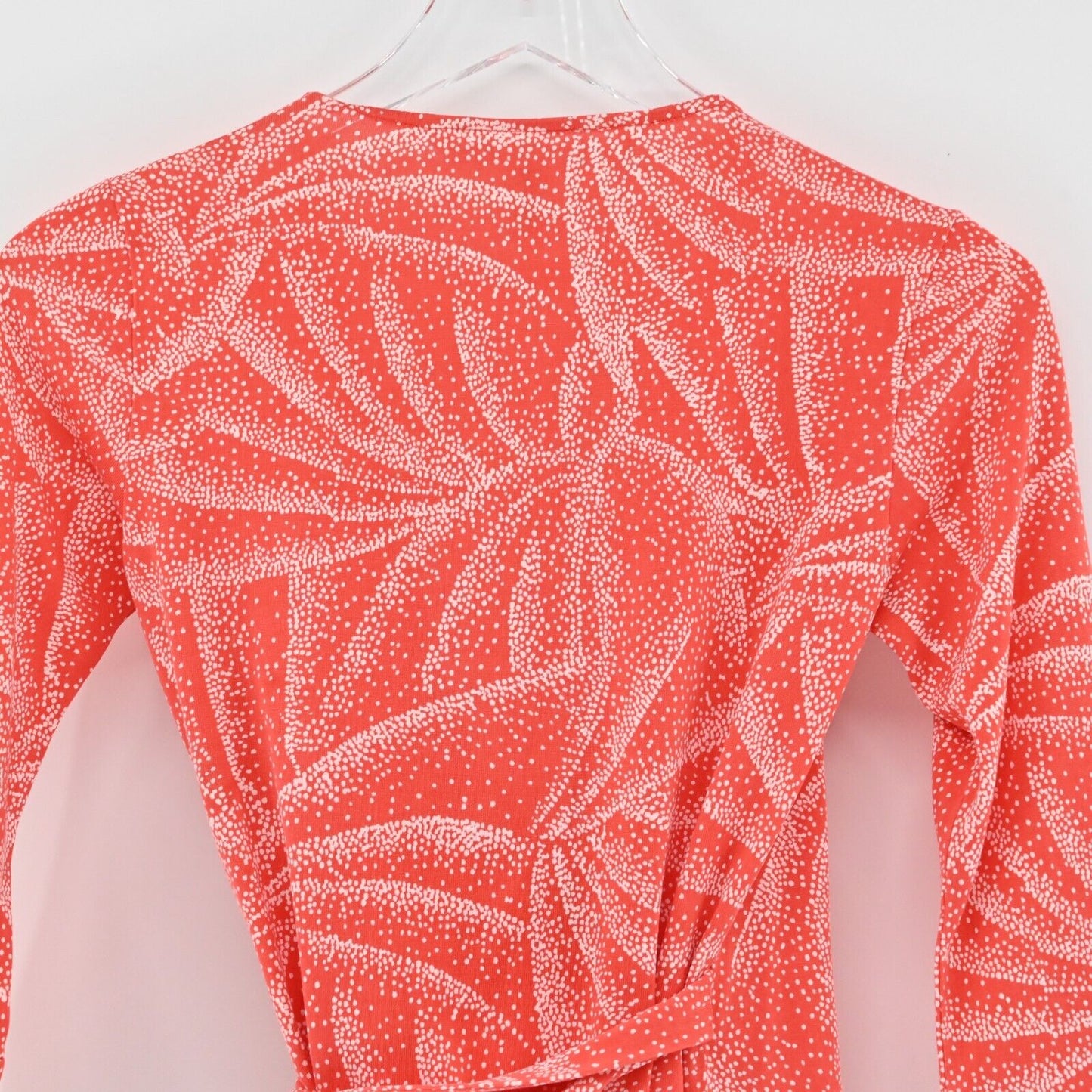 DIANE VON FURSTENBERG Dress Sz 0 Silk Vintage Printed Wrap Lightweight Mini DVF