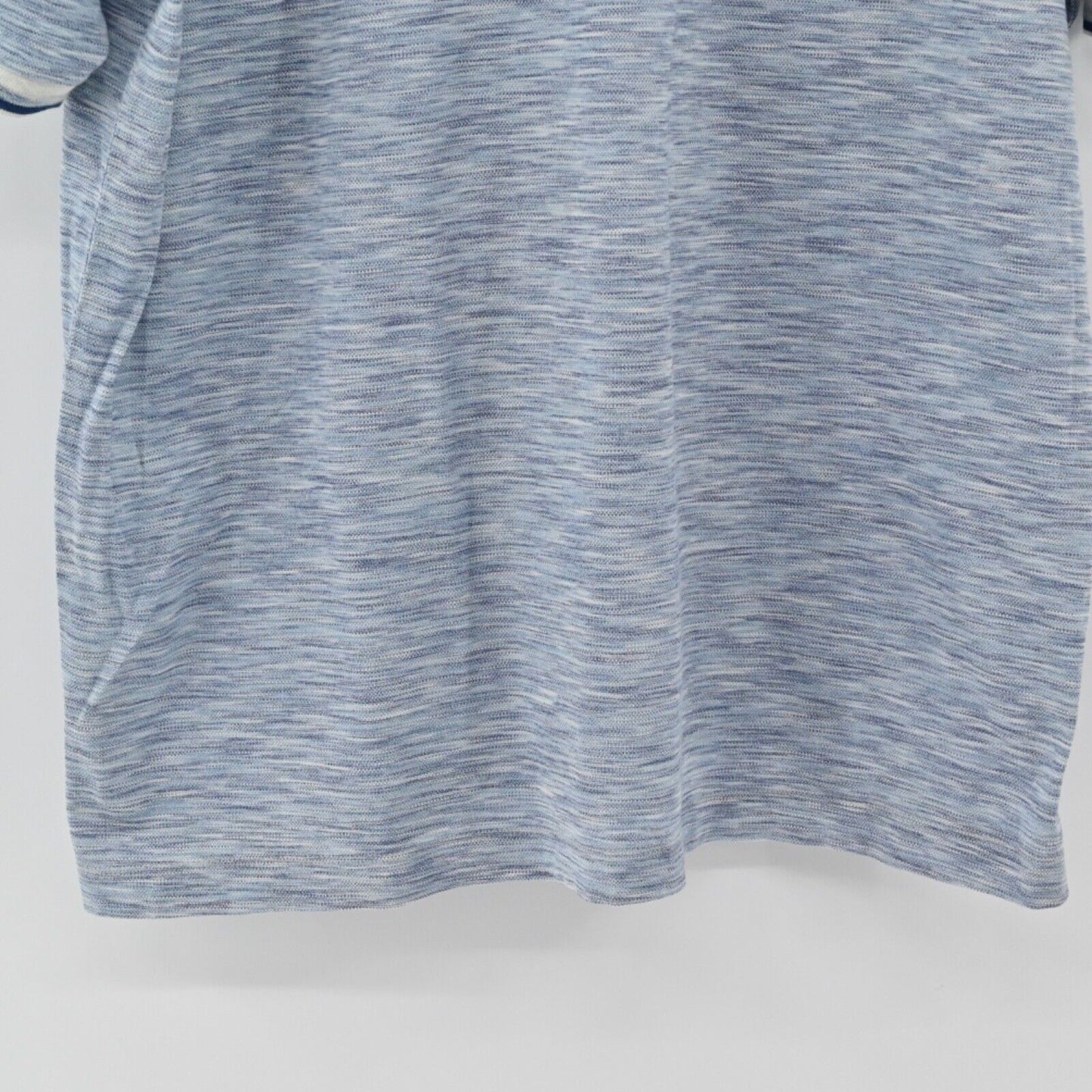 Vtg DALMINE Polo Mens Sz 58 Blue Gray Stripe 100% Cotton Short Sleeve Italy 00s