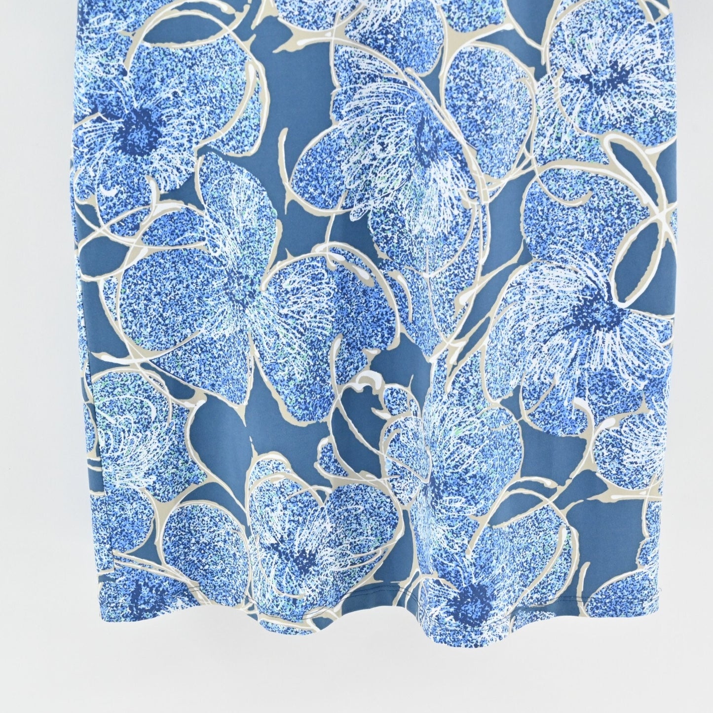 J MCLAUGHLIN Carly Dress Size XS Catalina Cloth Stretch Blue Floral Print