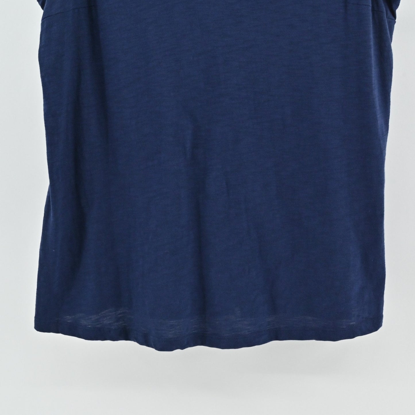 Lilly Pulitzer Womens Gigi Ruffle Tank Top Size XL Navy Blue Coastal Pima Cotton