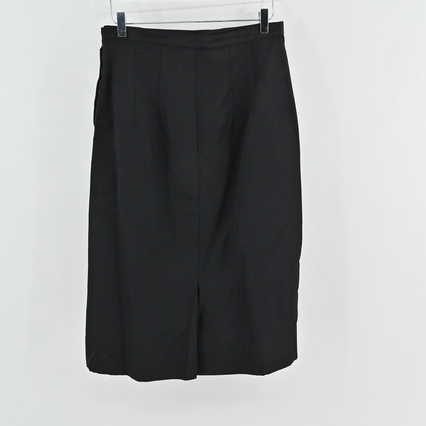 True Vintage 60s Black Skirt Suit Set Size S Blazer Pencil Secretary Movie Prop