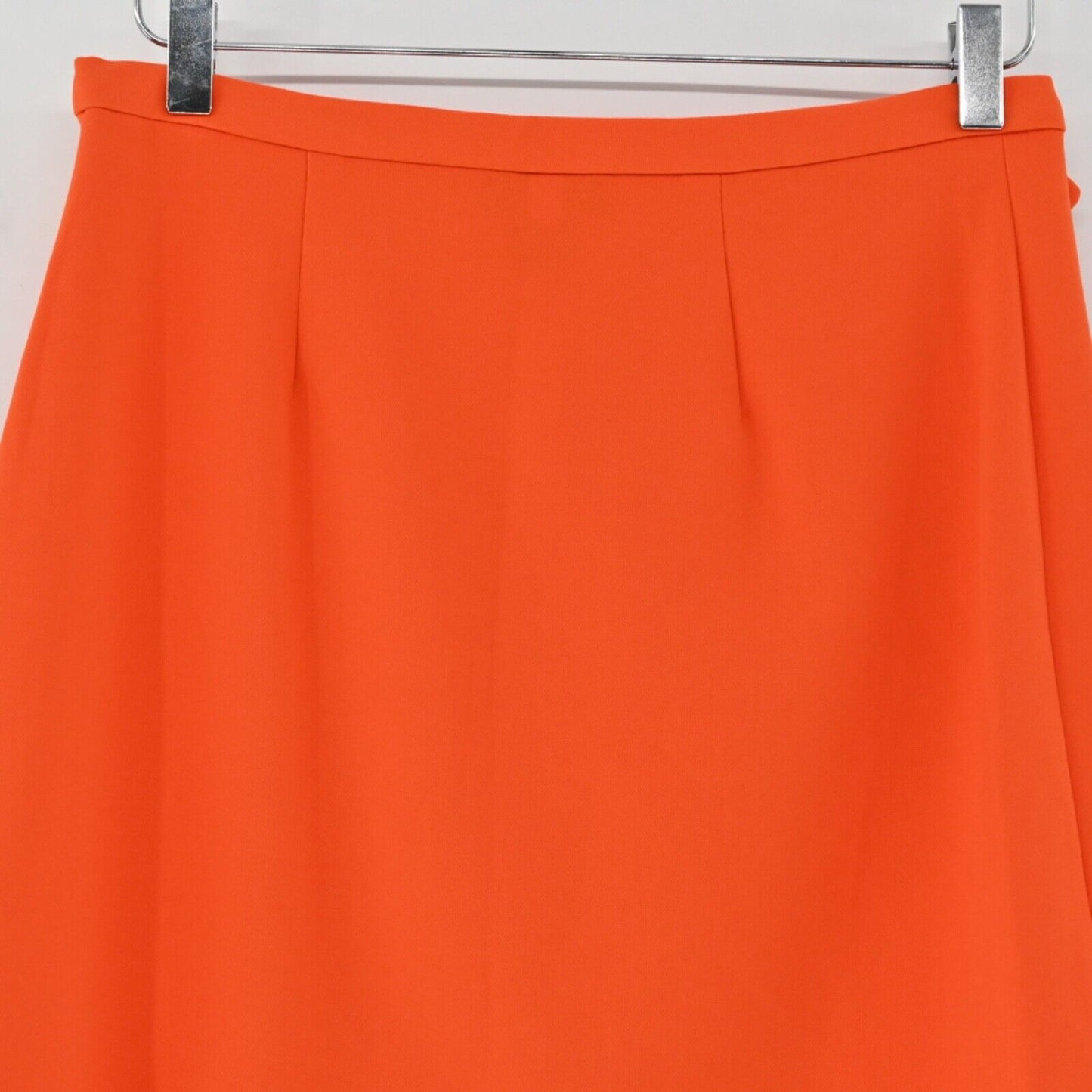 VICTORIA BECKHAM Skirt Womens Sz S Orange Scalloped Pocket Mini Retro TARGET