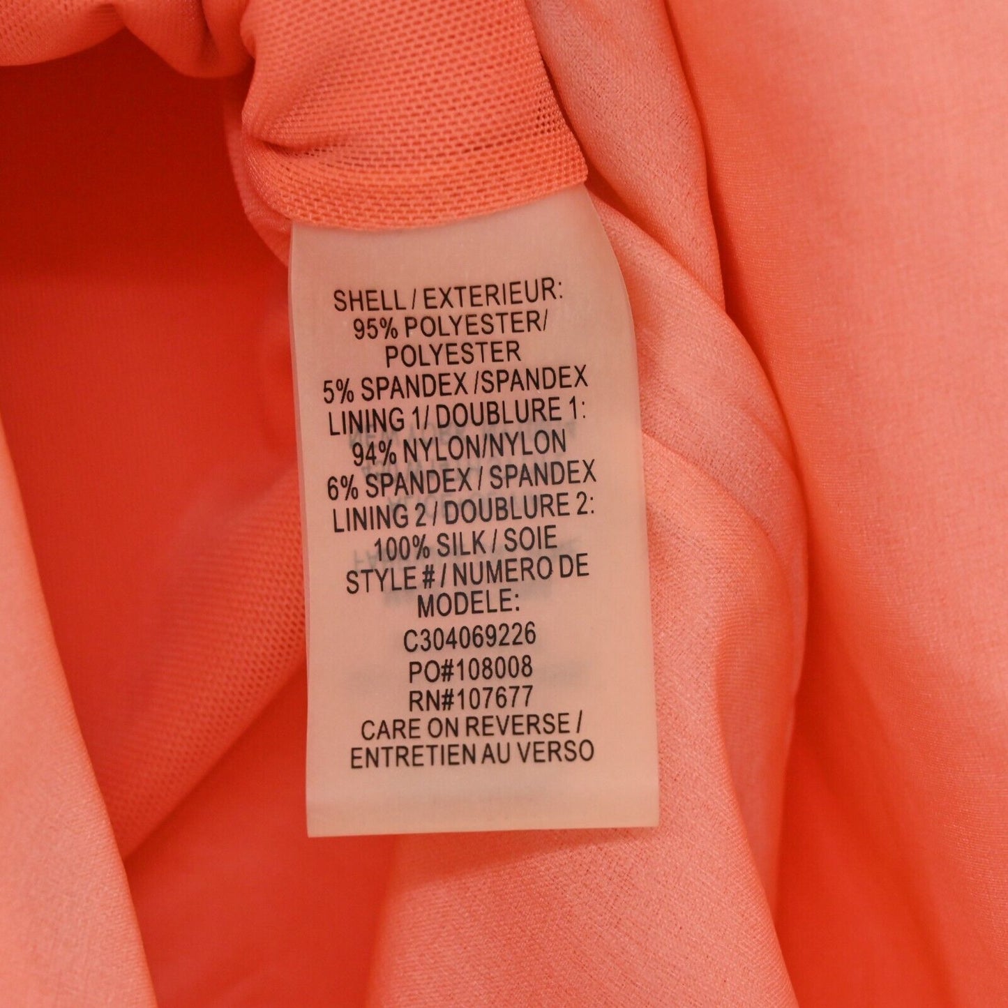 ALICE OLIVIA Top Womens Sz XS Ella Peplum Ponte Blouse in Papaya Short Sleeve